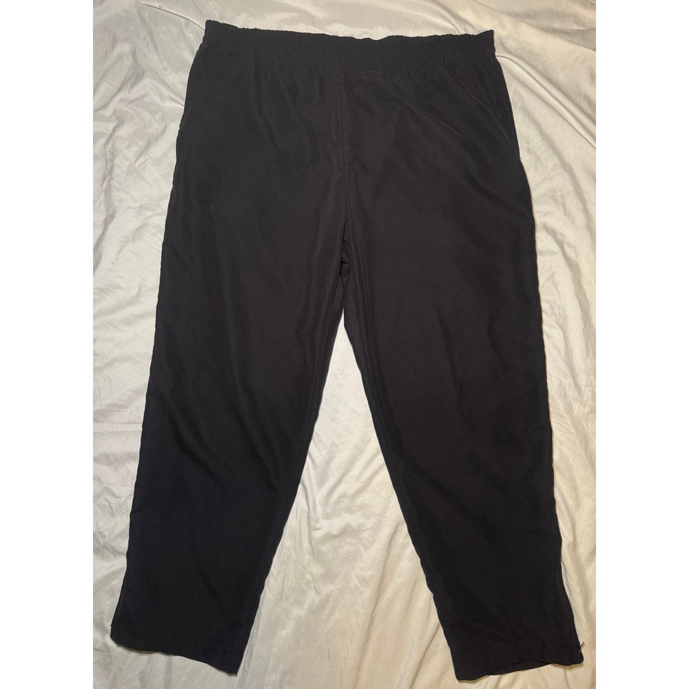 Vintage 90s Zip Ankle‎ Trackpants Duffel Sportswear Mens Large Black  Streetwear